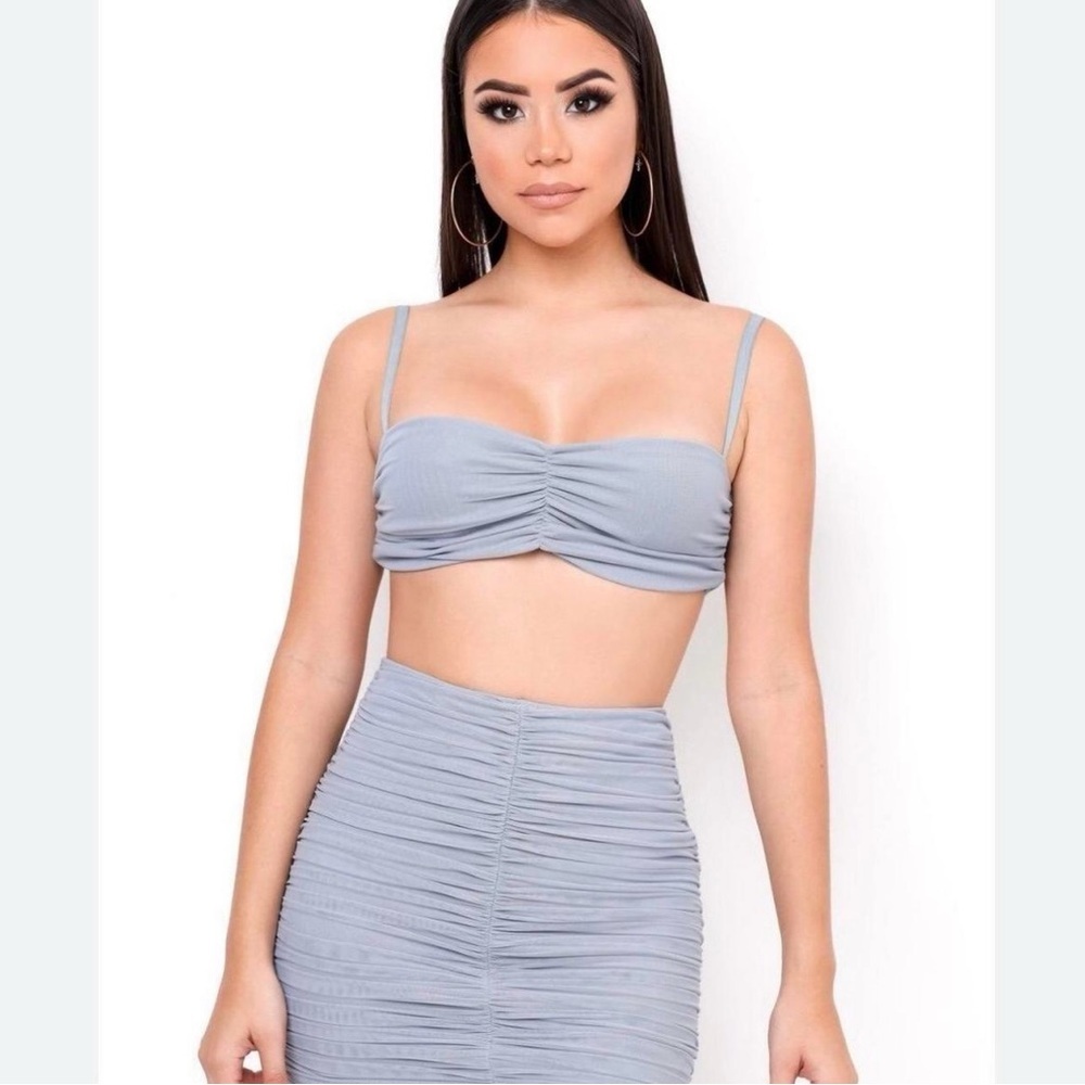 🦃Fashion Nova Grey Mini Dress Set